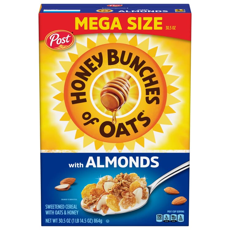 Honey Bunches Of Oats With Almonds, Whole Grain Cereal