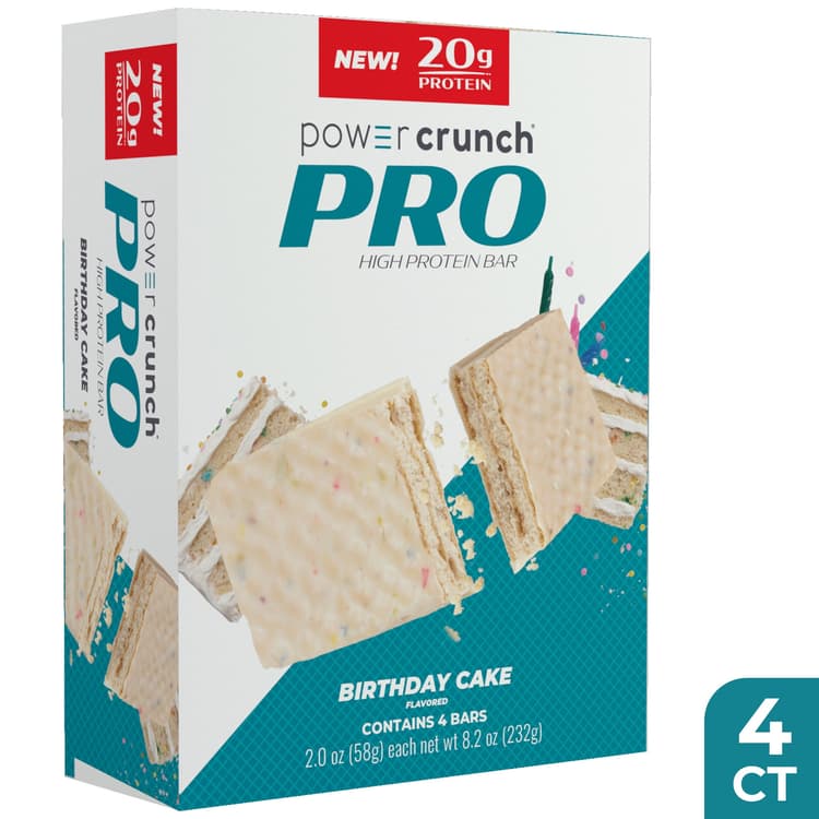 Power Crunch Pro Birthday Cake High Protein Bar, Protein