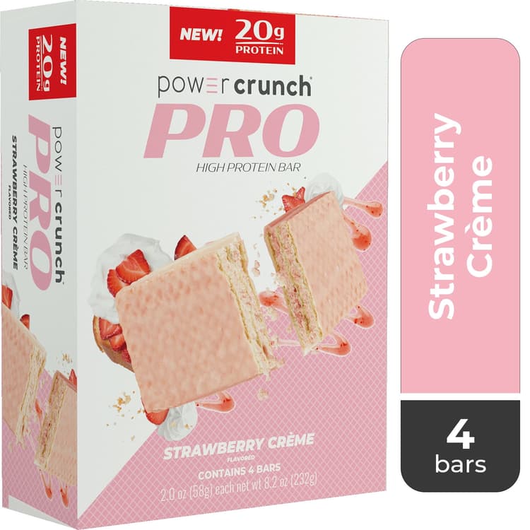 Power Crunch Pro Strawberry Cream High Protein Bar, Protein