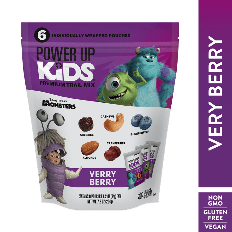Power Up Kids Disney Pixar Monsters Very Berry Premium Trail Mix