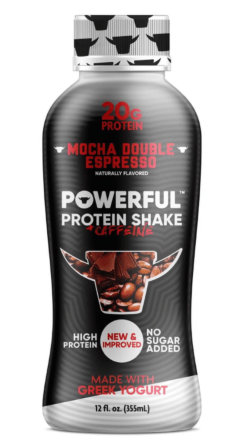 Powerful Foods Drink, Mocha Double Espresso Greek Yogurt, Protein Shake