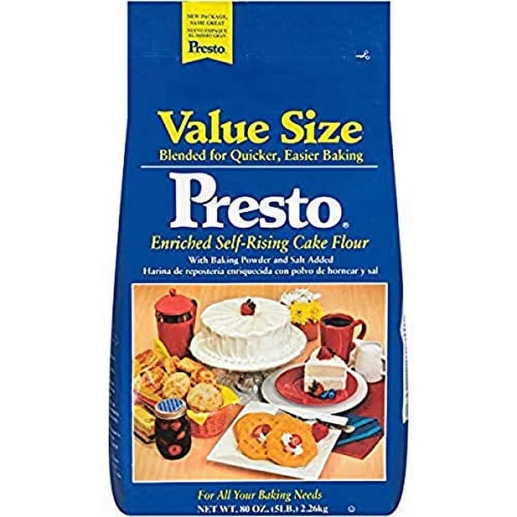 Presto Cake Flour, Enriched, Self Rising, Value Size