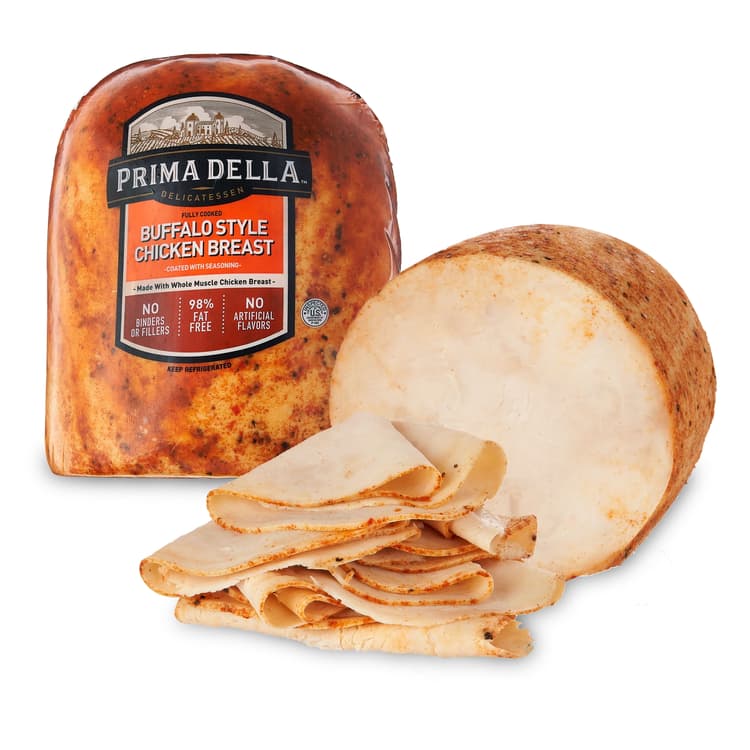 Prima Della Buffalo Style Chicken Breast, Deli Sliced Plastic