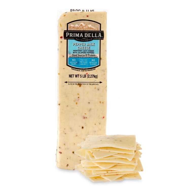 Prima Della Pepper Jack Cheese, Deli Sliced ( Bag