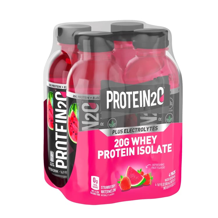 Protein2O Whey Protein Infused Water Plus Electrolytes, Strawberry Watermelon, Oz (Pk Of