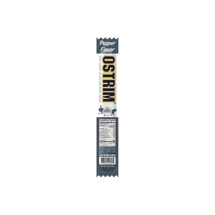 Ostrim Snack Stick, Beef, Ostrich Added, Pepper Flavor