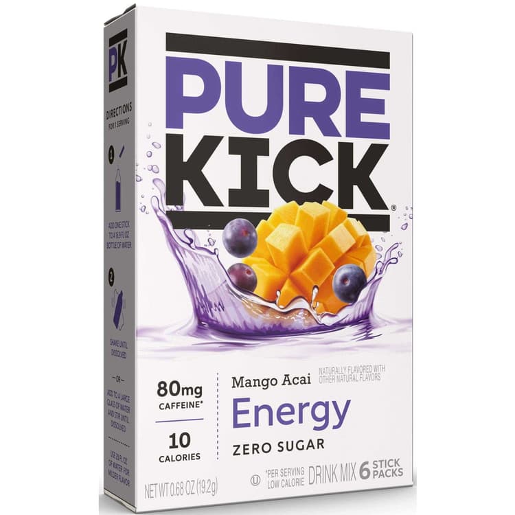 Pure Kick Drink Mix, Mango Acai, Energy