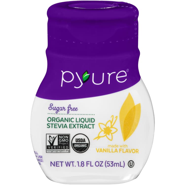 Pyure Liquid Stevia Extract, Organic, Sugar Free, Vanilla Flavor