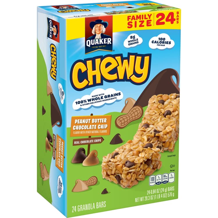 Quaker Chewy Granola Bars, Peanut Butter Chocolate Chip
