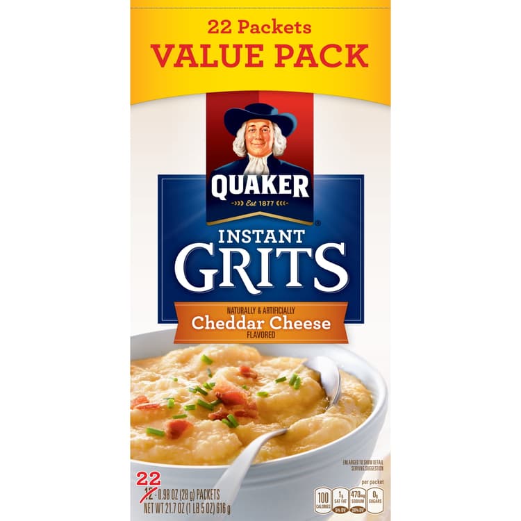 Quaker, Instant Grits, Cheddar Cheese