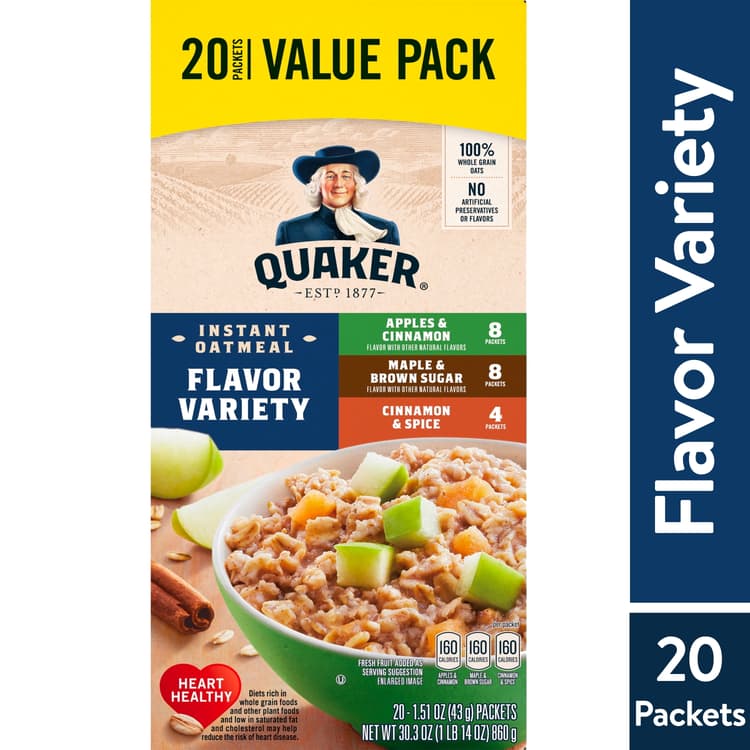 Quaker, Instant Oatmeal, Variety Value Pack