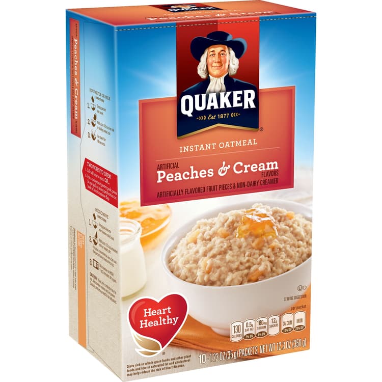 Quaker Peaches & Cream Instant Oatmeal