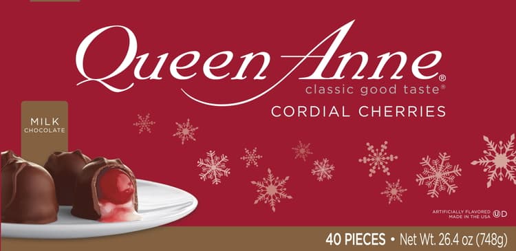 Queen Anne Christmas Milk Chocolate Cordial Cherries