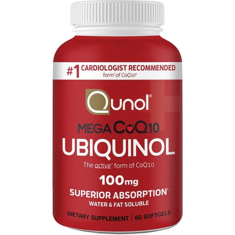 Qunol Mega Ubiquinol Coq10 Softgels, Antioxidant Supplement For Heart Health