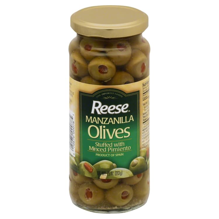 Reese Olives, Manzanilla, Minced Pimiento, Stuffed