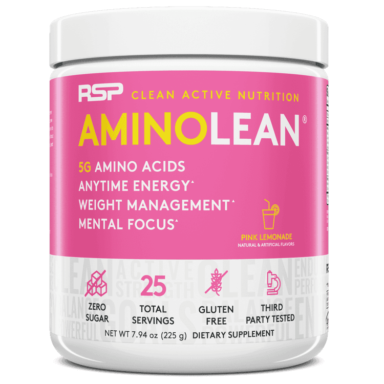 Rsp Nutrition Aminolean Pre Workout Powder With Bcaas, Amino Acid Energy For Lean Muscle