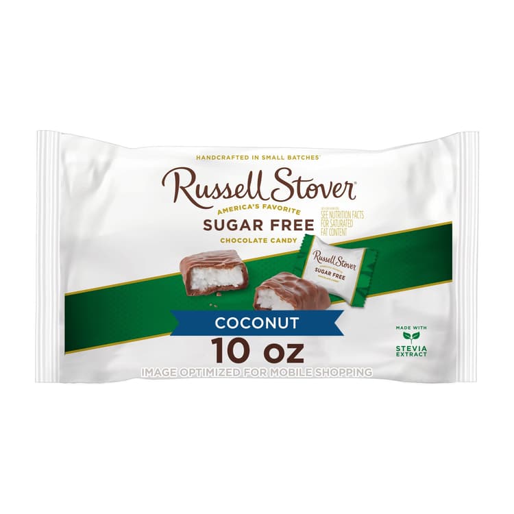 Russell Stover Sugar-Free Laydown Bag Coconut