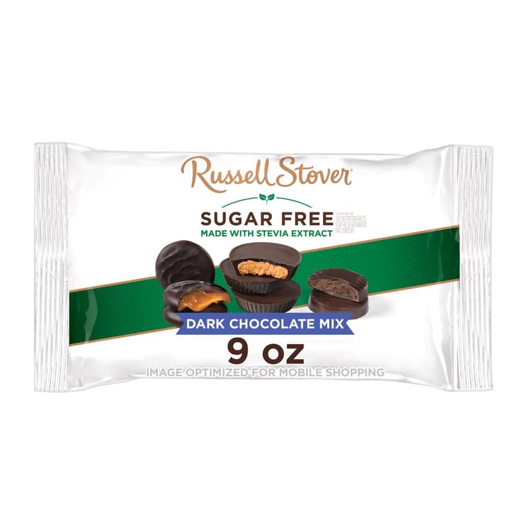 Russell Stover Sugar Free Dark Chocolate Assorted Mix, Bag (?