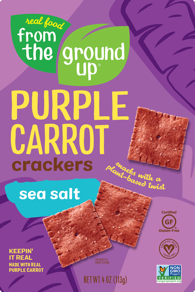 From The Ground Up Crackers Purple Carrot Sea Salt