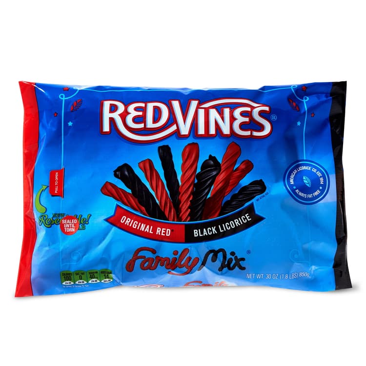 Red Vines Family Mix, Original Red & Black Licorice Candy