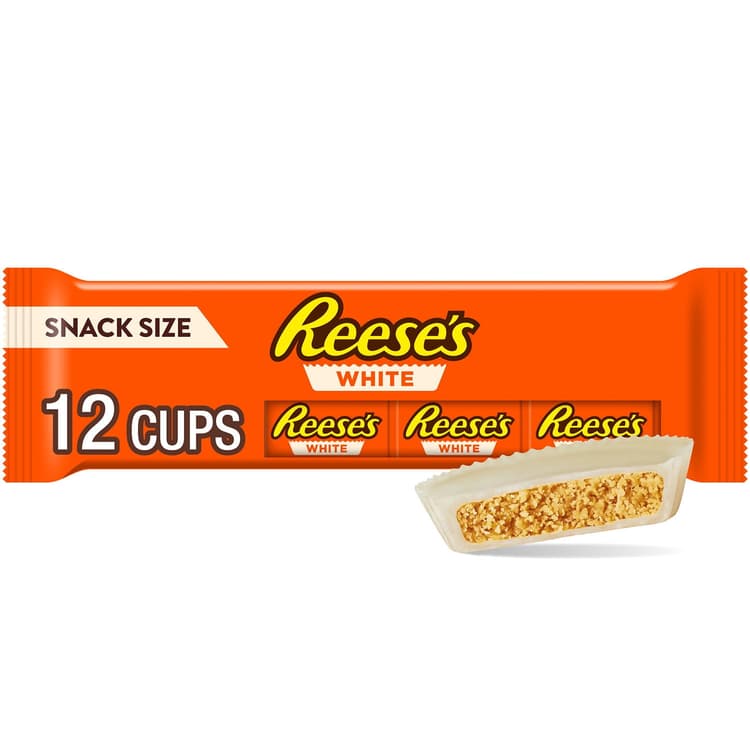 Reese'S White Creme Snack Size Peanut Butter Cups Candy
