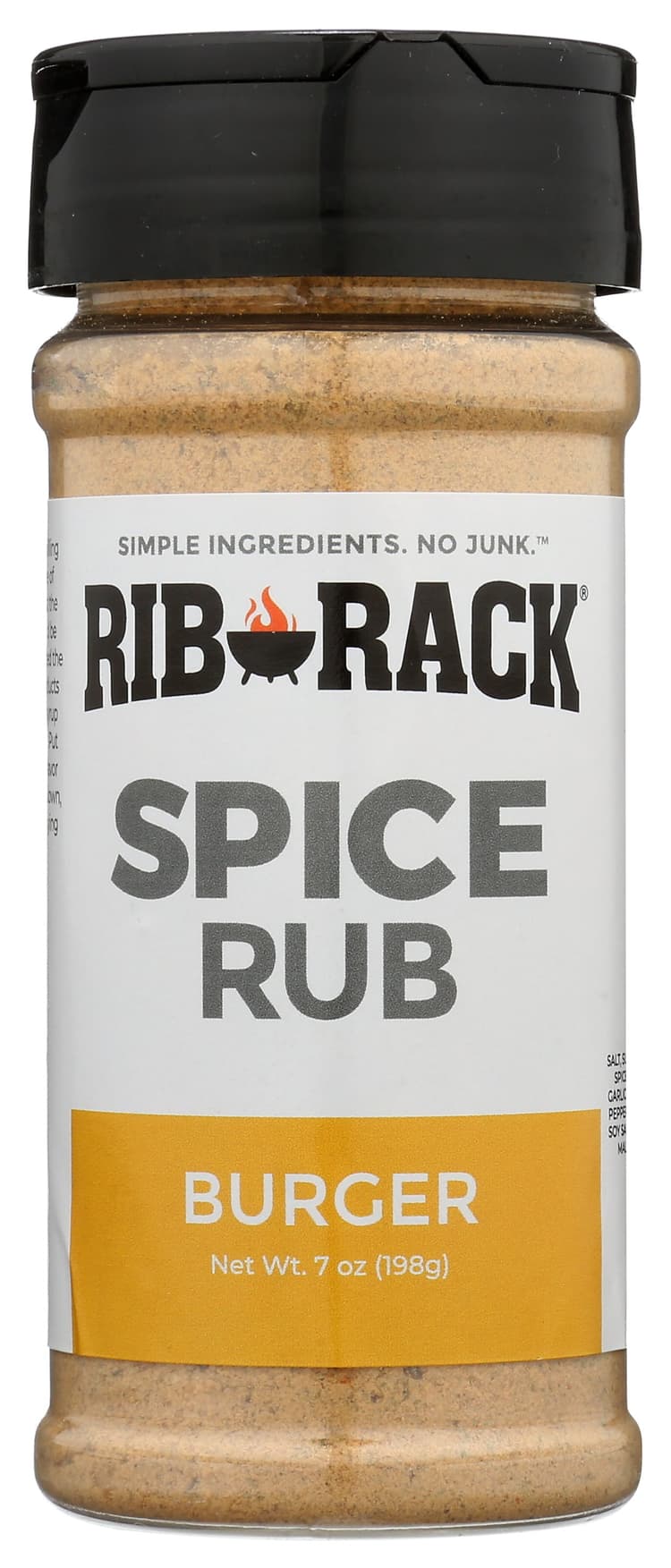 Rib Rack All Natural No Junk Spice Rub Seasoning Hamburger
