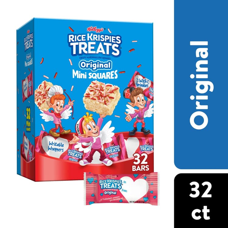 Kellogg'S Rice Krispies Treats Mini Marshmallow Snack Bars, Original With Holiday Sprinkles
