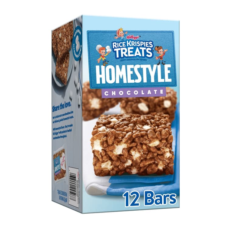 Rice Krispies Treats Chocolate Chewy Marshmallow Snack Bars, Ready-To-Eat