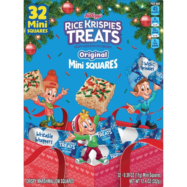 Kelloggs Rice Krispies Treats Holiday Mini Squares