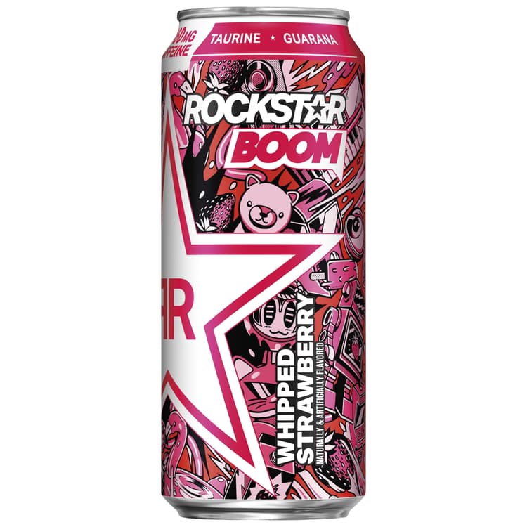 Rockstar Boom Whipped Strawberry Energy Drink
