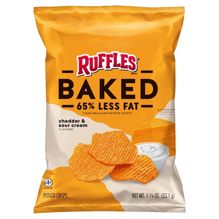 Ruffles Baked Cheddar & Sour Cream Flavored Potato Crisps