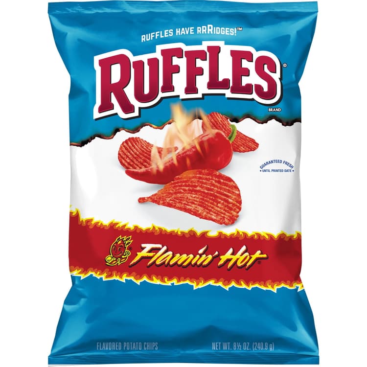 Ruffles Flaming Hot Potato Chips