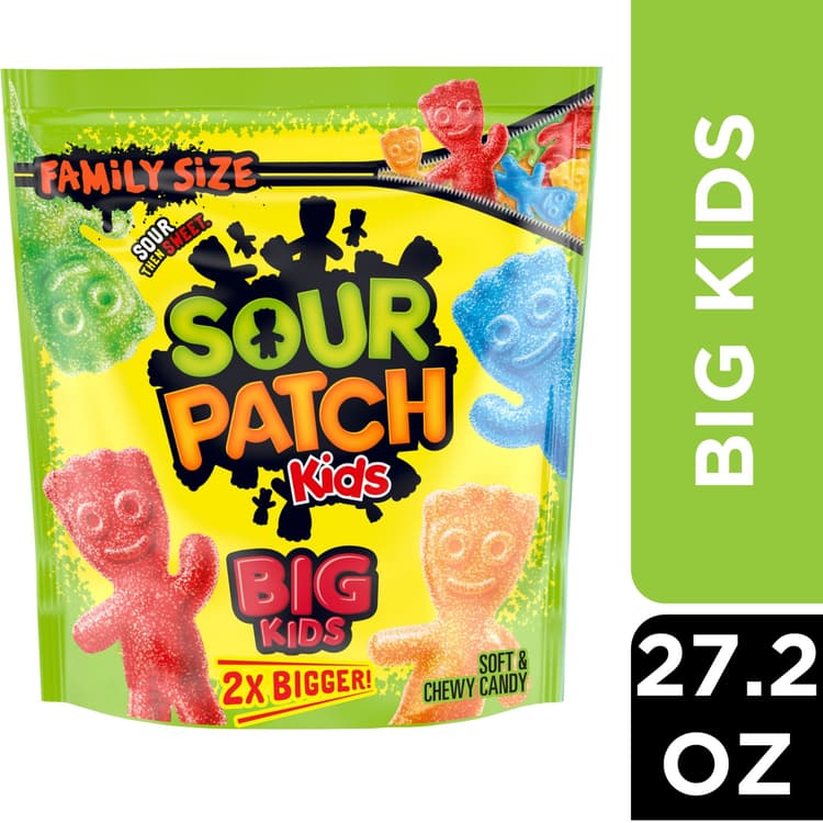 Sour Patch Kids Big Kids Soft & Chewy Candy, Family Size