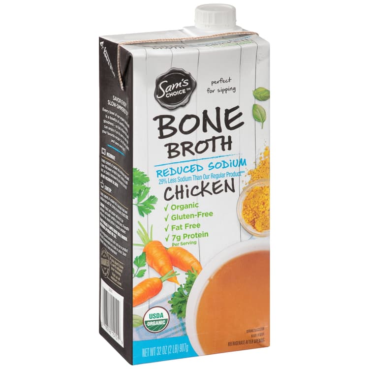 Sam's Choice Organic Reduced Sodium Chicken Bone Broth