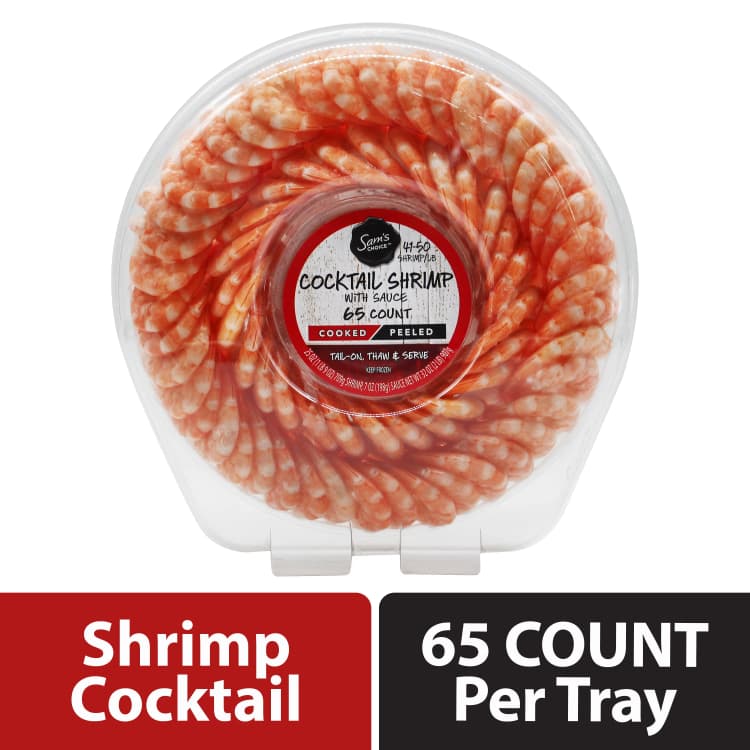 Sam'S Choice Premium Cooked Medium Shrimp Cocktail Ring With Sauce