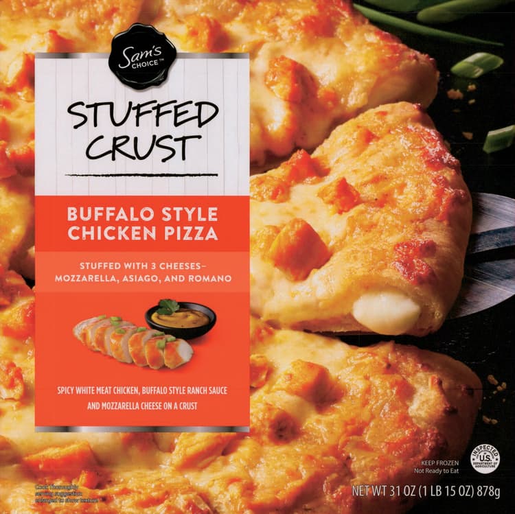 Sams Choice Stuffed Crust Buffalo Chicken Pizza