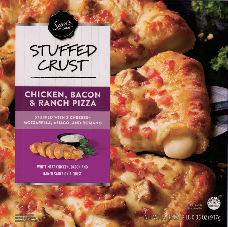 Sams Choice Stuffed Crust Chicken Bacon Ranch Pizza