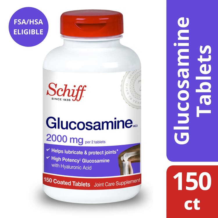 Schiff Glucosamine + Hyaluronic Acid Tablets