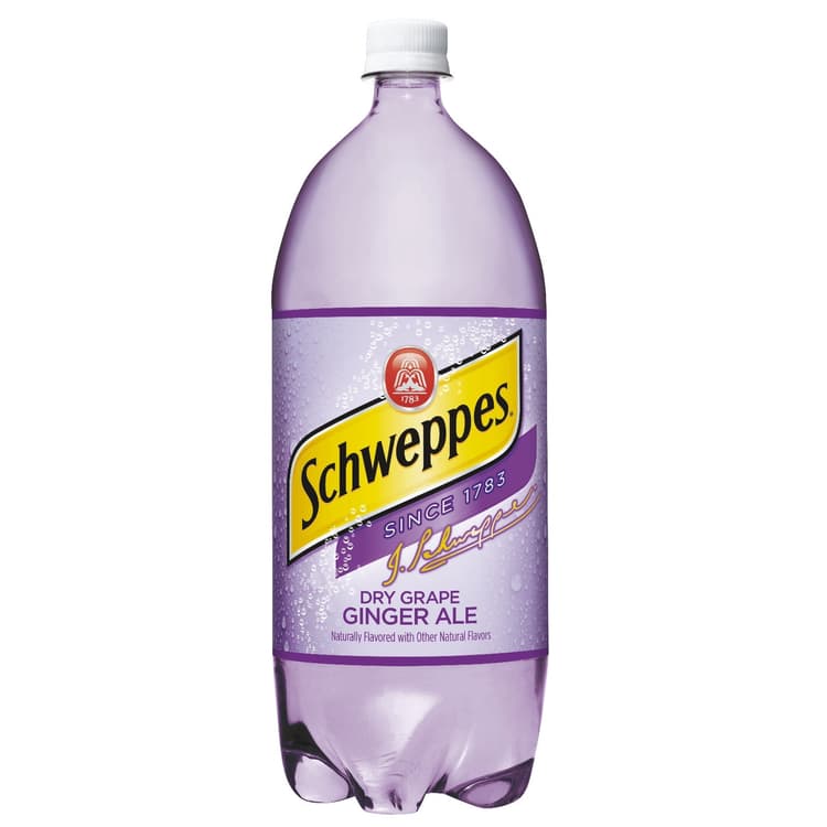 Schweppes Ginger Ale, Dry Grape, Caffeine Free