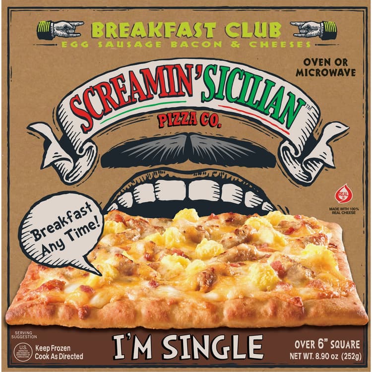 Screamin' Sicilian Pizza Co. I'M Single Breakfast Club