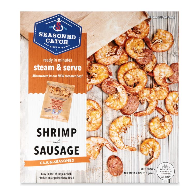 Seasoned Catch Shrimp & Sausage Cajun-Seasoned