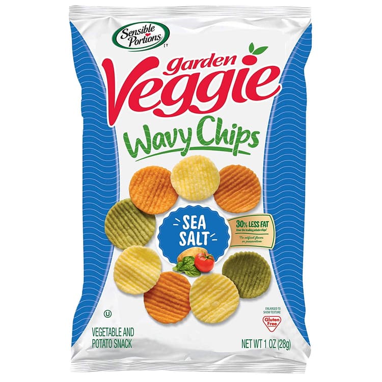 Sensible Portions Wavy Chips, Sea Salt