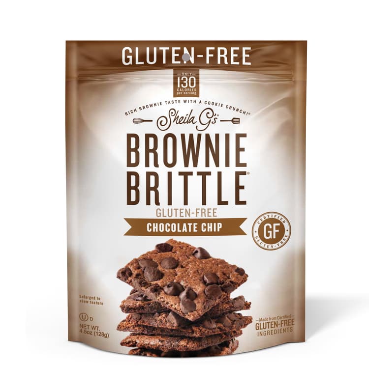 Sheila G's Chocolate Chip Cookie Snack Thins Brownie Brittle