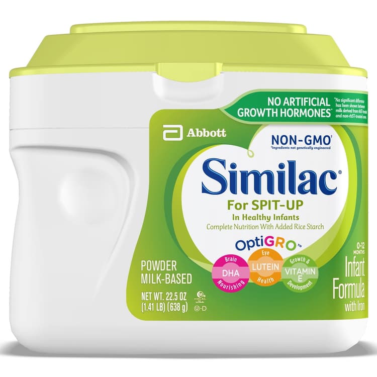 Similac For Spit-Up, Easy-To-Digest Infant Formula, Reduces Frequency Of Spit-Up, Supports Brain & Eye Development, Non-Gmo, Powder, 22.5-Oz Tub