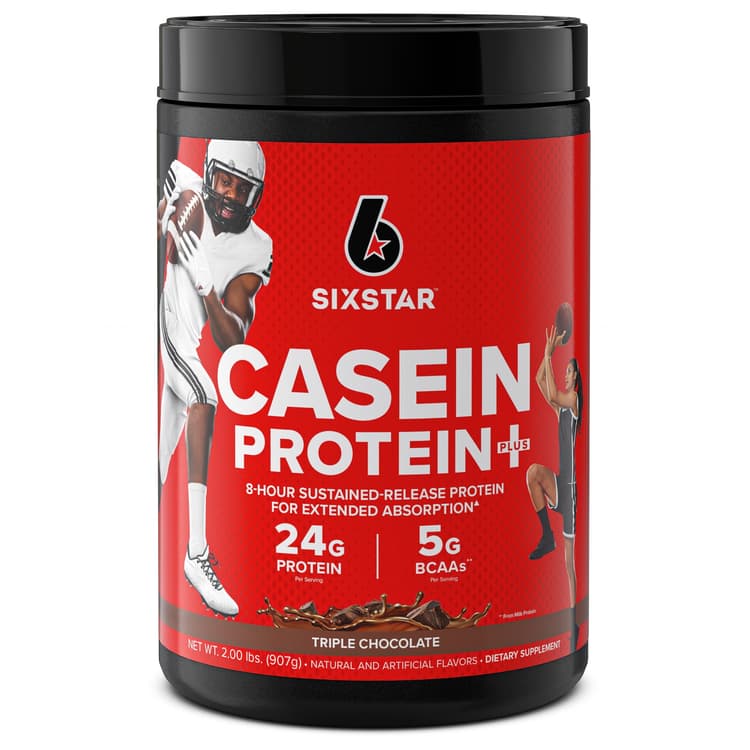 Six Star Casein Protein Powder Plus, Protein, Triple Chocolate
