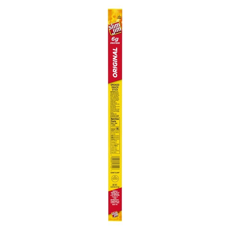 Slim Jim Original Meat Stick, Meat Snacks