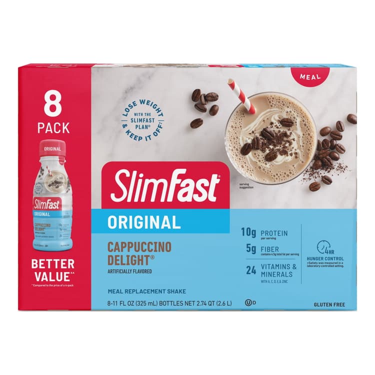 Slimfast Original Meal Replacement Shakes Cappuccino Delight
