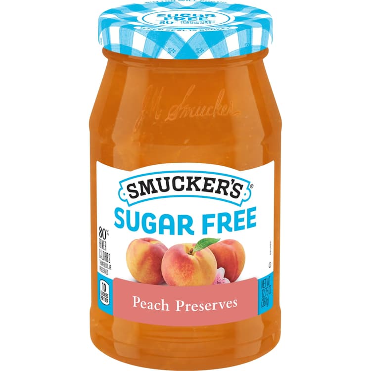 Smucker'S Sugar Free Peach Preserves With Splenda Brand Sweetener