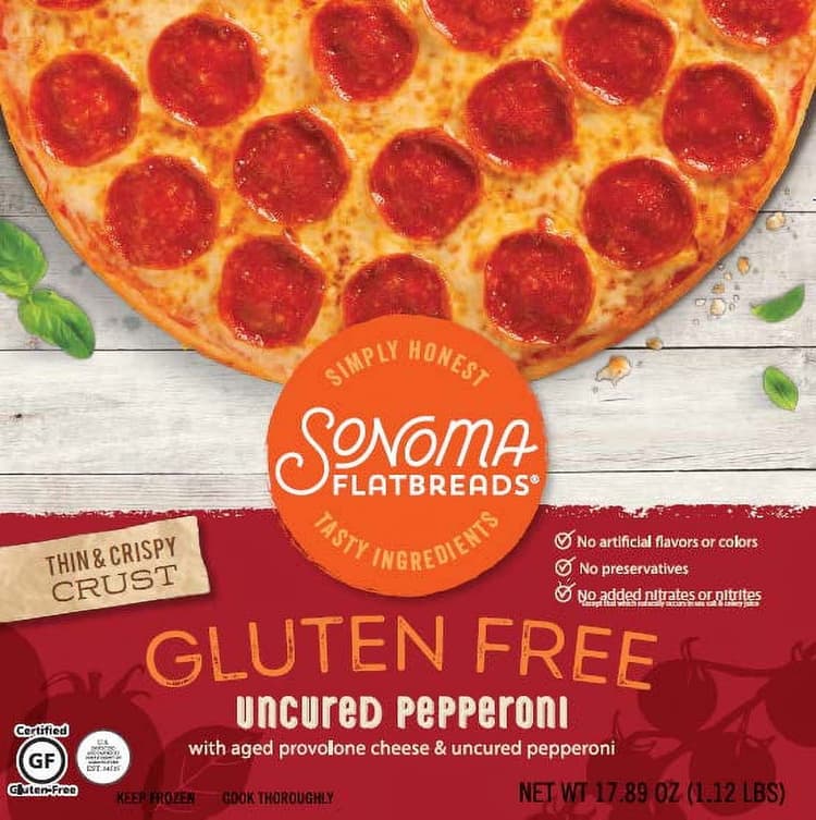 Sonoma Flatbreads Flatbread, Thin & Crispy Crust, Uncured Pepperoni