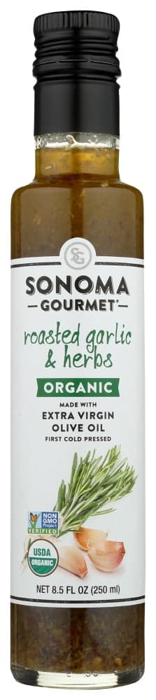 Sonoma Gourmet Olive Oil Extra Virgin California Roasted Garlic Herbs